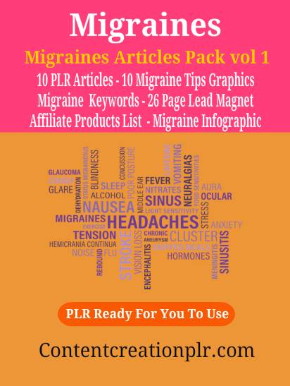 Migraines PLR Articles Pack vol 1