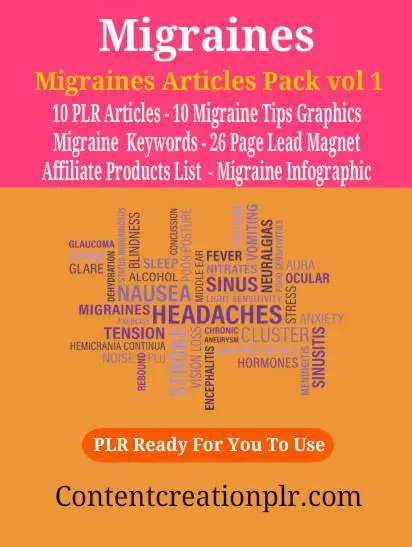 Migraines PLR Articles Pack vol 1