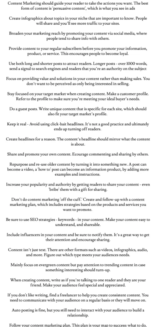 content marketing tips